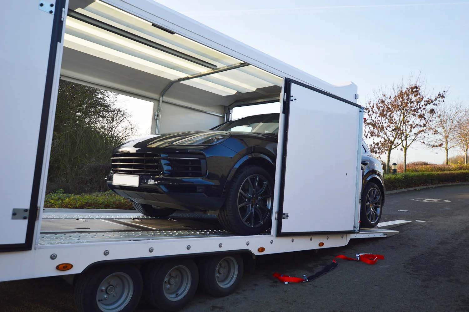 Vehicle loaded on a Sheik carrier